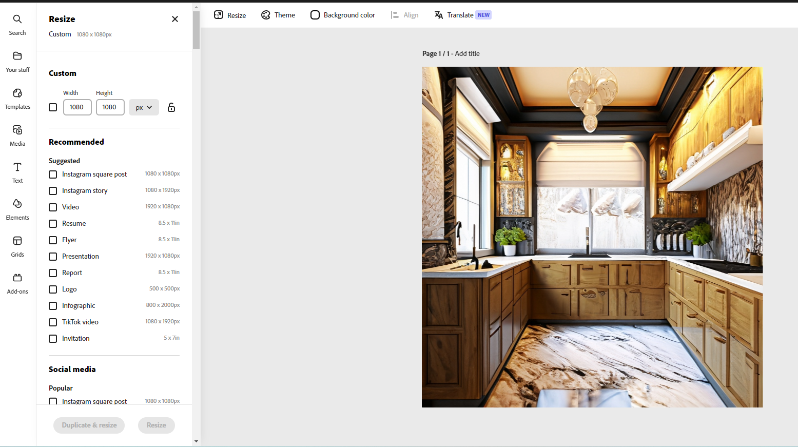 Screenshot of step two